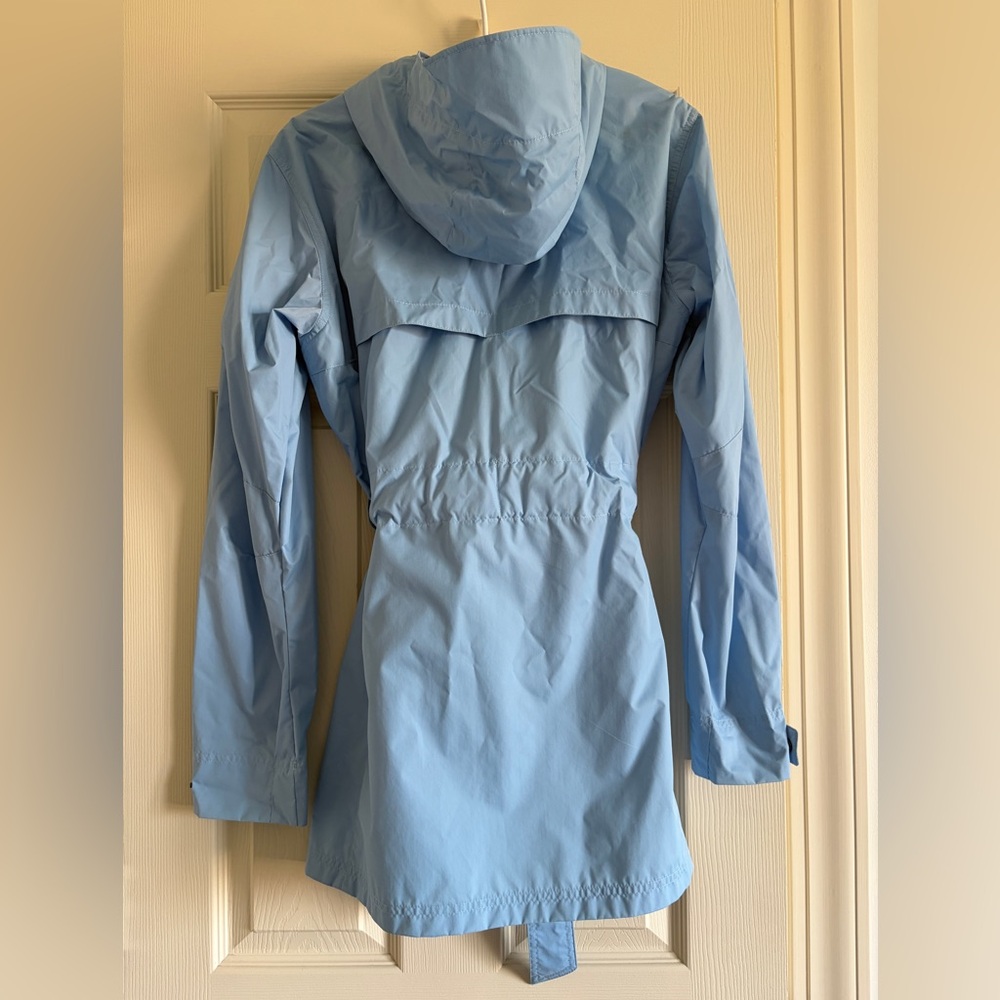 Columbia Light Blue Women's Hooded Rain Jacket Size XL - Picture 2 of 12